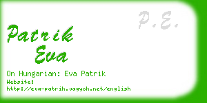 patrik eva business card